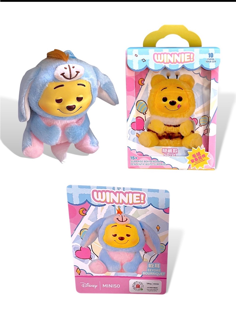 MINISO X Disney Winnie The Pooh “Naughty Team” Plush Blind Box Eeyore Confirmed